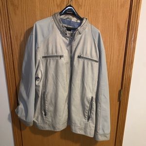 Black Rivet fux leather coat